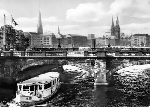 Hamburg Lombardsbrücke mit Innenstadt ngl 174.803