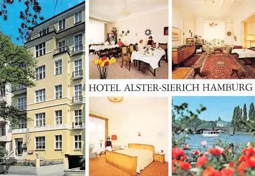 Hamburg Hotel Alster-Sierich Mehrbildkarte ngl 174.835