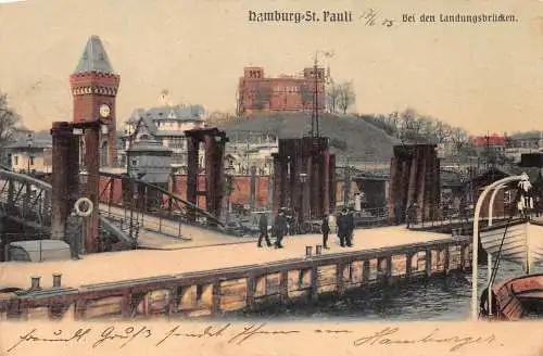 Hamburg St. Pauli Bei den Landungsbrücken gl1905 174.813