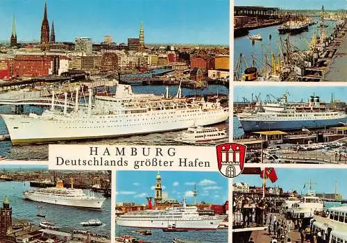 Hamburg Hafen Mehrbildkarte ngl 174.832