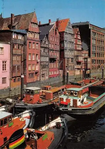 Hamburg Alte Fachwerkhäuser am Nicolaifleet ngl 174.851