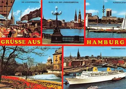 Hamburg Mehrbildkarte Teilansichten ngl1987 174.882
