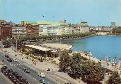 Hamburg Jungfernstieg und Alsterpavillon gl1978 174.870