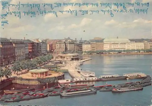 Hamburg Jungfernstieg und Binnenalster gl1959 174.879