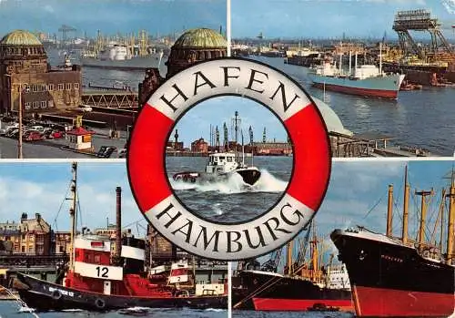 Hamburg Hafen Mehrbildkarte ngl 174.872