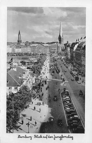 Hamburg Blick auf den Jungfernstieg ngl 174.865