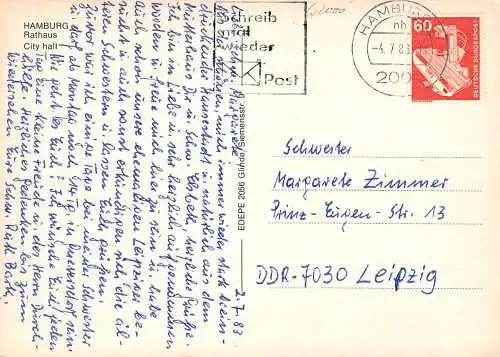 Hamburg Rathaus gl1983 174.869