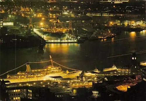 Hamburg St. Pauli-Landungsbrücken bei Nacht gl1988 174.915