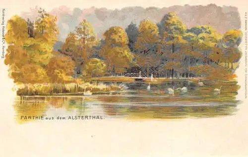 Hamburg Parthie aus dem Alsterthal ngl 174.906