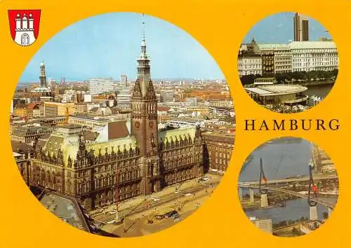 Hamburg Mehrbildkarte Teilansichten ngl 174.903