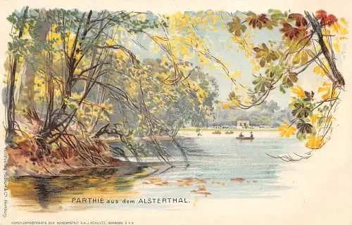 Hamburg Parthie aus dem Alsterthal ngl 174.907