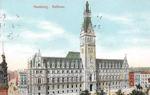 Hamburg Rathaus gl1916 174919
