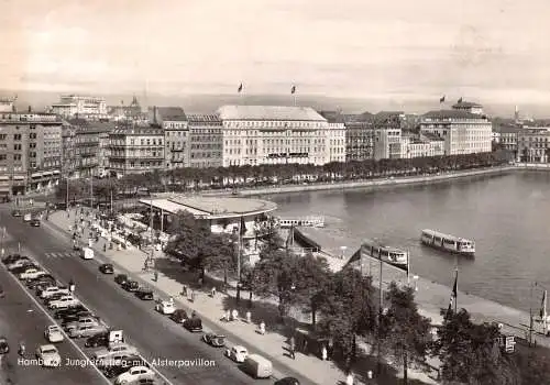 Hamburg Jungfernstieg mit Alsterpavillon gl1964 174.935