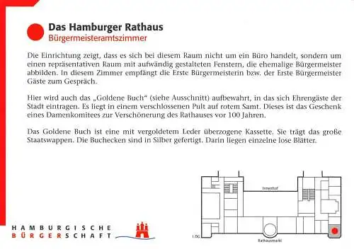 Hamburg Rathaus Bürgermeisteramtszimmer ngl 174.965
