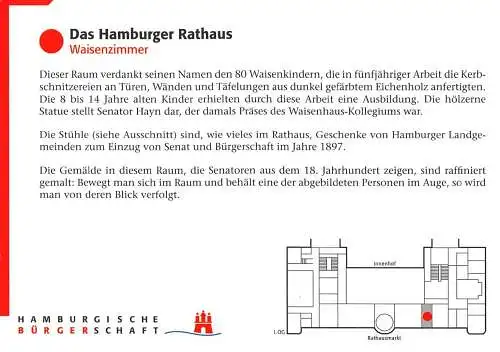 Hamburg Rathaus Waisenzimmer ngl 174.964