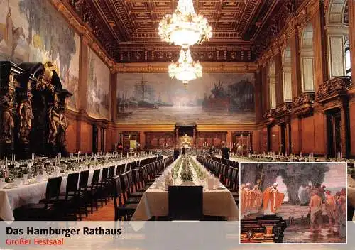 Hamburg Rathaus Großer Festsaal ngl 174.967