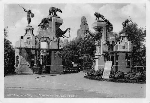 Hamburg-Stellingen Eingang zu Hagenbeck´s Tierpark gl1950 174.938