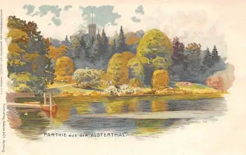 Hamburg Parthie aus dem Alsterthal ngl 174.951