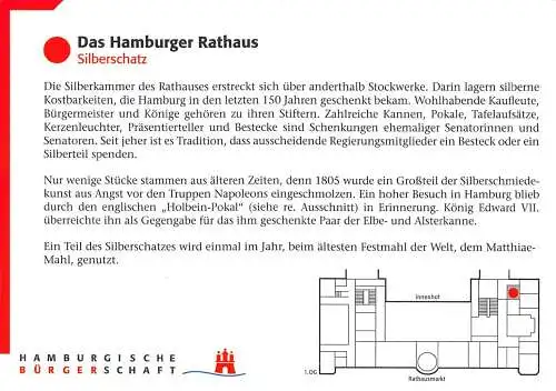 Hamburg Rathaus Silberschatz ngl 174.968