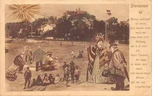 Hamburg-Blankenese Juxkarte feldpgl1910 174.991