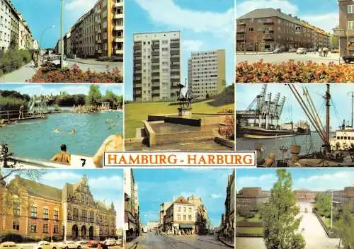 Hamburg-Harburg Mehrbildkarte ngl 174.999