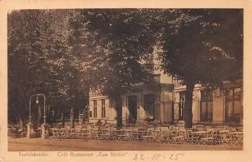 Hamburg Großflottbek Cafe Restaurant "Zum Bäcker" gl1923 175.003