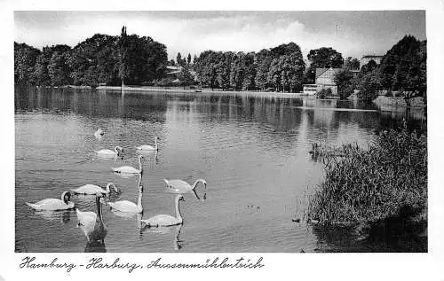 Hamburg-Harburg Aussenmühlenteich gl1957 174.984