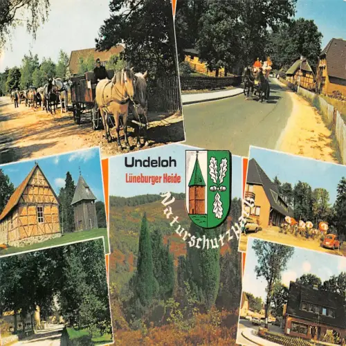 Undeloh, Lüneburger Heide, Naturschutzpark, Mehrbildkarte ngl 175.077