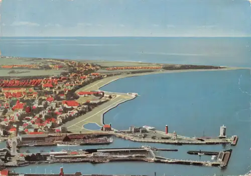 Cuxhaven Teilansicht von Stadt und Hafen ngl 175.081