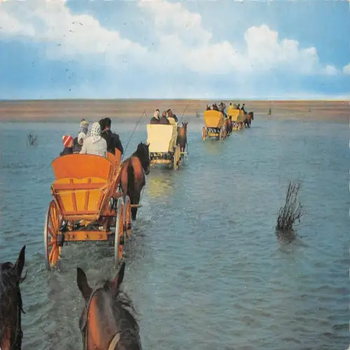 Cuxhaven-Döse Wattwagen im Priel gl1969 175.094