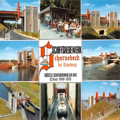 Lüneburg Schiffshebewerk Mehrbildkarte ngl 175.195