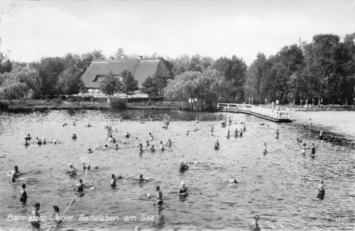 Barmstedt, Holstein, Badeleben am See gl1957 175.252