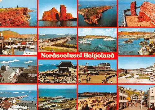 Helgoland Mehrbildkarte Teilansichten gl1993 175.221