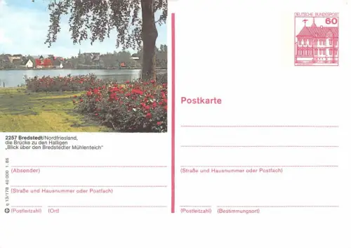 Bredstedt Postkarte P 138 ngl 175.291