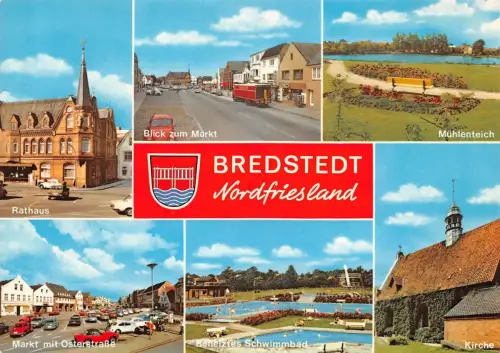 Bredstedt Mehrbildkarte gl1981 175.292