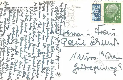 Westerland auf Sylt Strandpromenade gl1964 175.340