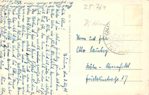 Büsum Strandübersicht gl1961 175.365