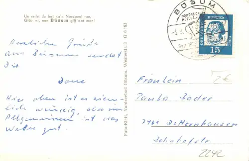 Büsum Sturmflut (Westmole) gl1963 175.356