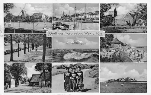 Wyk auf Föhr Mehrbildkarte gl1953 175.448