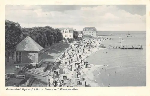 Wyk auf Föhr Strand mit Musikpavillon ngl 175.449