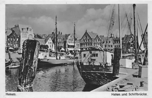 Husum Hafen und Schiffbrücke ngl 175.457