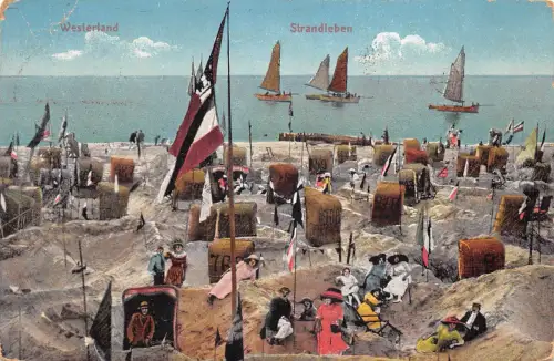 Westerland auf Sylt Strandleben gl1913 175.444