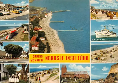 Föhr Mehrbildkarte Teilansichten gl1970 175.496