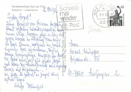 Wyk auf Föhr Südstrand Luftaufnahme gl1997 175.466