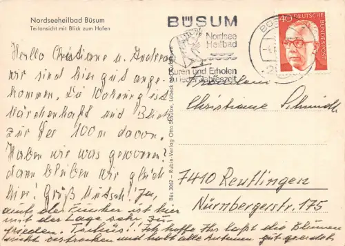 Büsum Teilansicht mit Blick zum Hafen gl 175.488