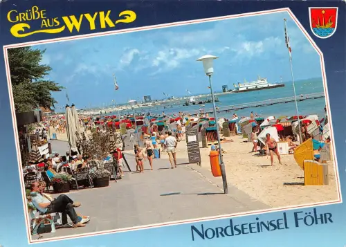Wyk auf Föhr Strand mit Promenade gl1995 175.542
