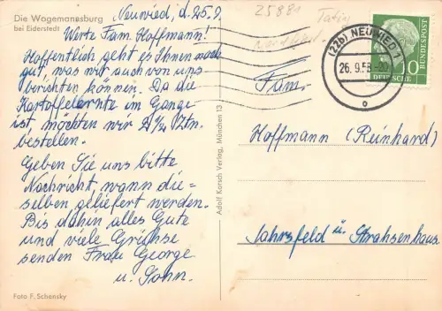 Wogemannsburg bei Eiderstedt Gebäude gl1958 175.551