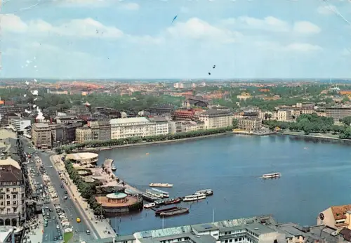 Hamburg Jungfernstieg und Binnenalster gl1964 175.563