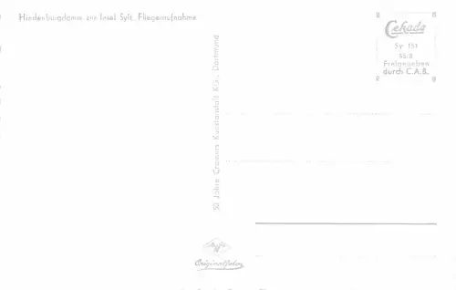 Sylt Hindenburgdamm Luftaufnahme ngl 175.590
