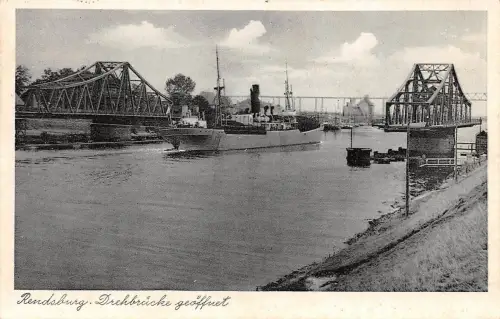 Rendsburg Drehbrücke geöffnet gl1951 175.641